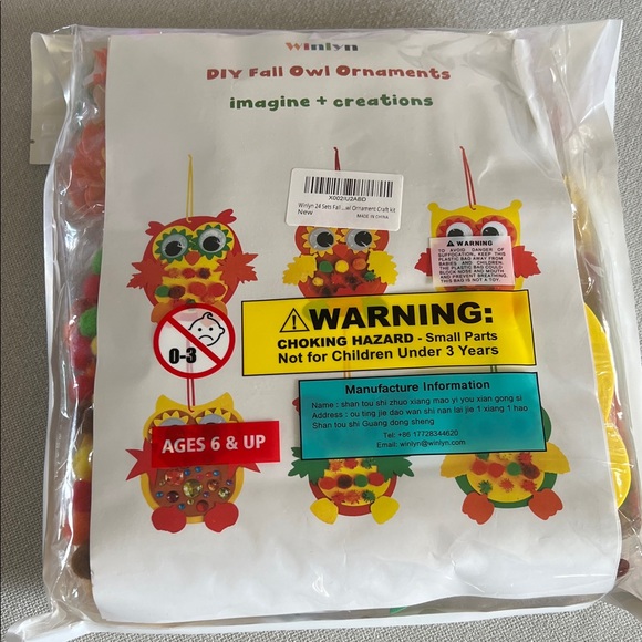 Winlyn Other - Wiwlyn DIY Fall Owl Ornaments Kit